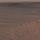 The Martian landscape near where Curiosity took the rock samples in 2019.